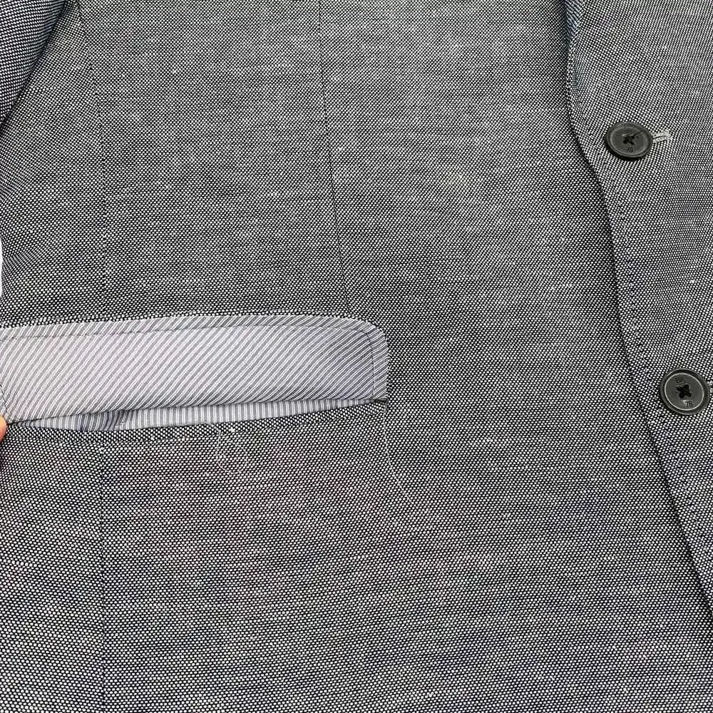 Banana Republic Modern Slim-Fit Linen/Cotton Men’s Blazer 44R Heathered Gray